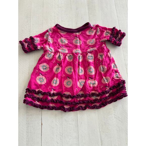 Kickee Pants Vibrant Pink Bamboo Birdie Dress / Tunic 12-18 Months - Picture 2 of 5